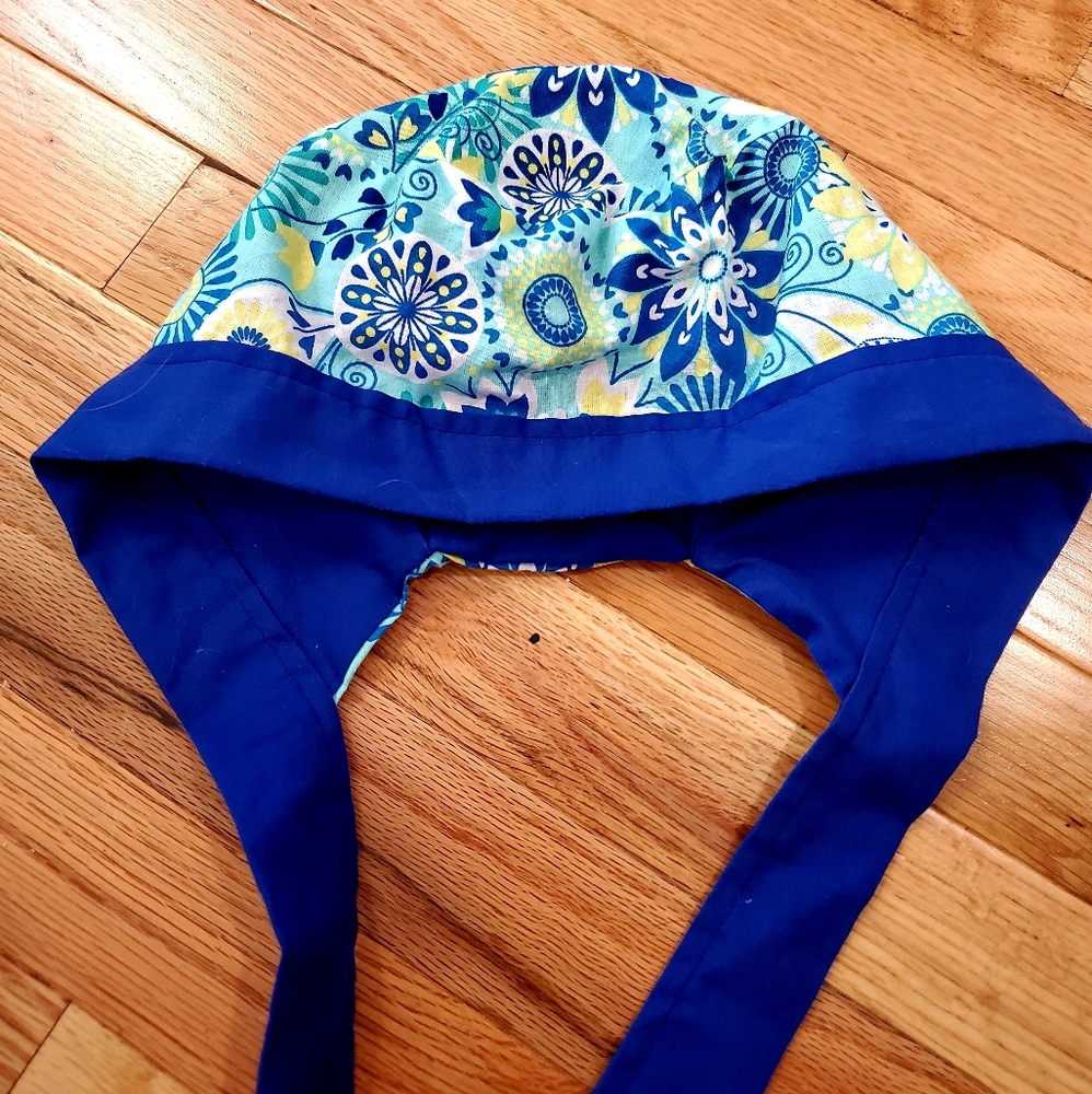 NEW Reversible Two-Pattern Surgical Scrub Cap - Picture 3 of 3